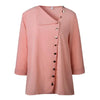 Elegant long sleeve office blouse for women, double-breasted, slim fit, versatile for business attire in various colors.