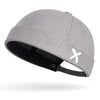 Streetwear brimless hat in black with premium fabric construction