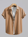 Regular fit polyester shirt for men ideal for beach and coastal adventures