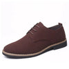 Men's Matte Leather Lace-Up Dress Shoes