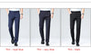 Polyester-elastane knit suit pants with breathable summer construction