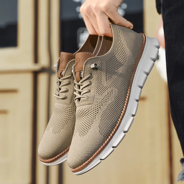 Breathable mesh athletic shoes with superior grip and traction control