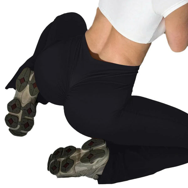 Sculpting high-waist yoga leggings for women with scrunch butt detail, breathable fabric, perfect for workouts and fitness ac