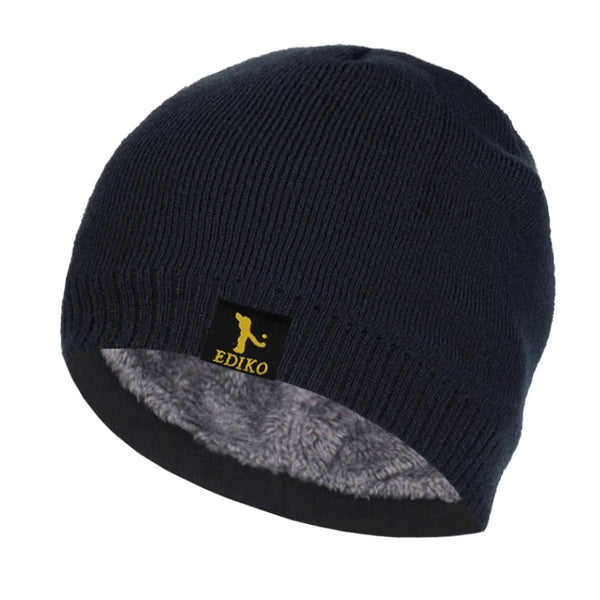 Light pink Winter Whisperer Beanie, stylish and warm, perfect for outdoor wear during chilly days.