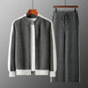 Luxe Comfort Merino Set in navy, featuring a soft Merino wool cardigan and matching pants.