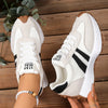 Stylish breathable sneakers featuring unique patchwork design for women