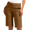 Premium chino cargo shorts with elevated waistline and functional details