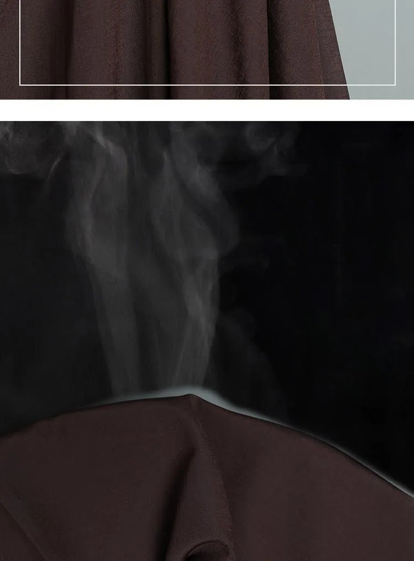 Men's meditation clothes with a loose fit, allowing freedom of movement during practice.