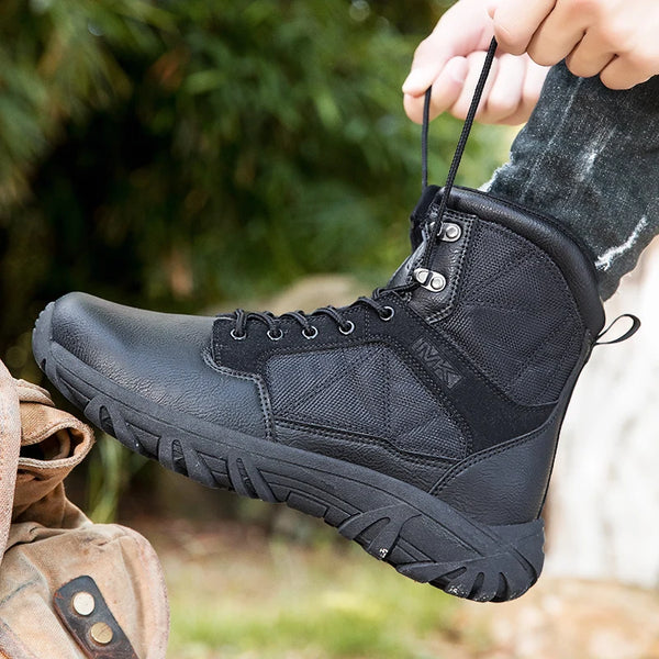 Stylish brown Trailblazer Boots with structured support for stability.