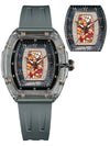 Elegant watch with a tonneau shape, perfect for adding grace to any outfit.