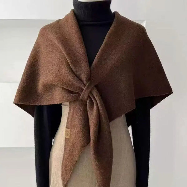 Elegant triangle scarf shawl ideal for casual outings.