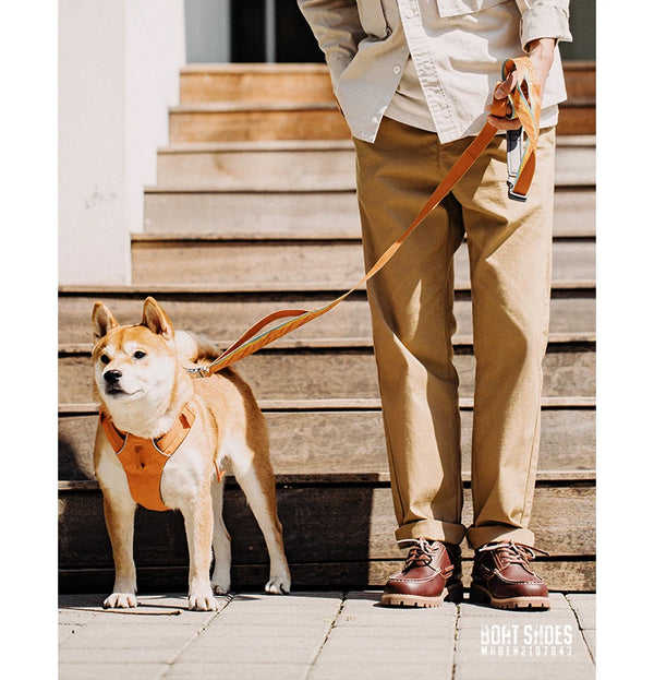 Timeless Stride derby shoes in warm red brown leather finish