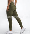High-elasticity women's fitness and yoga pants with pockets, perfect for running, yoga, and active lifestyles.