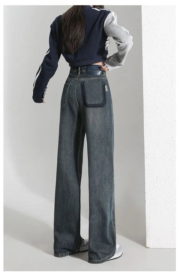 Close-up of the stitching on Sunset Boulevard Denim, highlighting durable fabric.