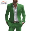 Elegant white summer suit for men, slim fit with notch lapel, perfect for weddings and business events.