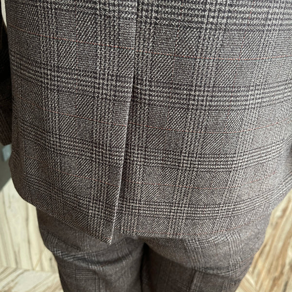 Autumn Charisma plaid suit set displayed on a stylish background.