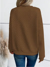 Casual deep V-neck pullover in soft blended material