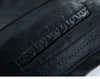 Men's leather jacket with thick wool lining for warmth.