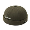 Streetwear skullcap in black with customizable adjustable closure