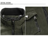 Men's Tactical Military Jacket in cotton, lightweight windbreaker with cargo pockets, stand collar, perfect for outdoor adven