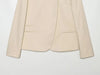 Refined stand-collar blazer with practical pocket placement