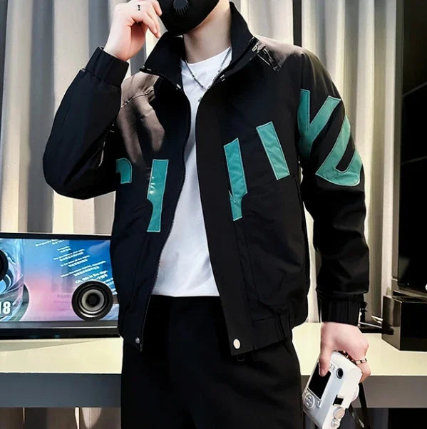 Stylish Men's Slim Fit Safari Jacket in cotton-polyester blend, perfect for autumn and winter outdoor adventures.