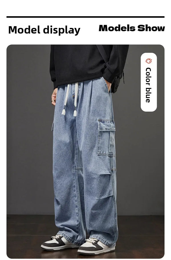 Cool weather jeans made from a durable fabric blend for lasting wear.