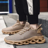 Lace-up mesh sneakers for men with EVA cushioning and moisture-wicking design