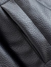 Chic black faux leather moto jacket for women, perfect for autumn evenings and stylish casual wear. Durable and trendy design