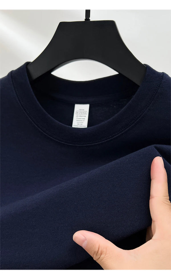 Men's classic cotton tee with clean minimalist design