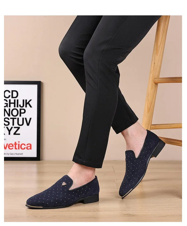 Comfortable slip-on design of men's loafers, ideal for busy lifestyles.