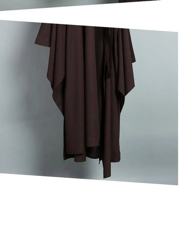 Breathable fabric robe in tranquil colors, ideal for spiritual seekers.