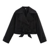 Classic double-breasted trench with flattering waist belt