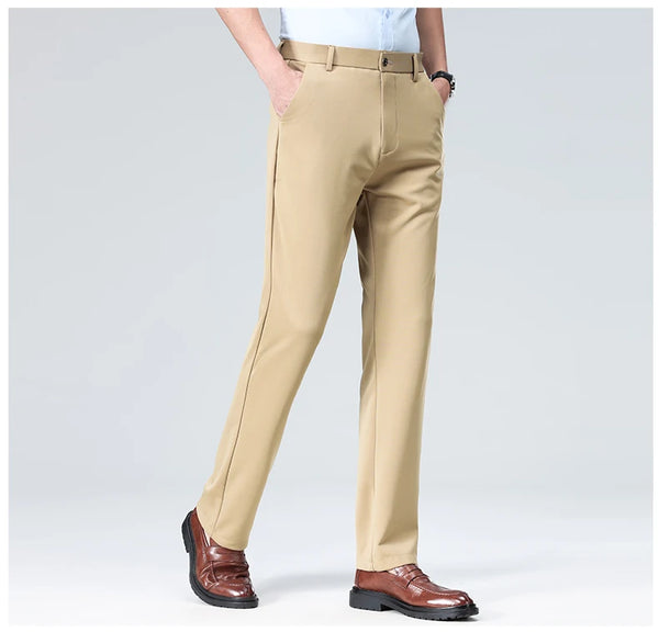 Breathable straight leg pants perfect for business and leisure