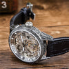 Side view of the Timepiece of Triumph, emphasizing its durable waterproof casing.