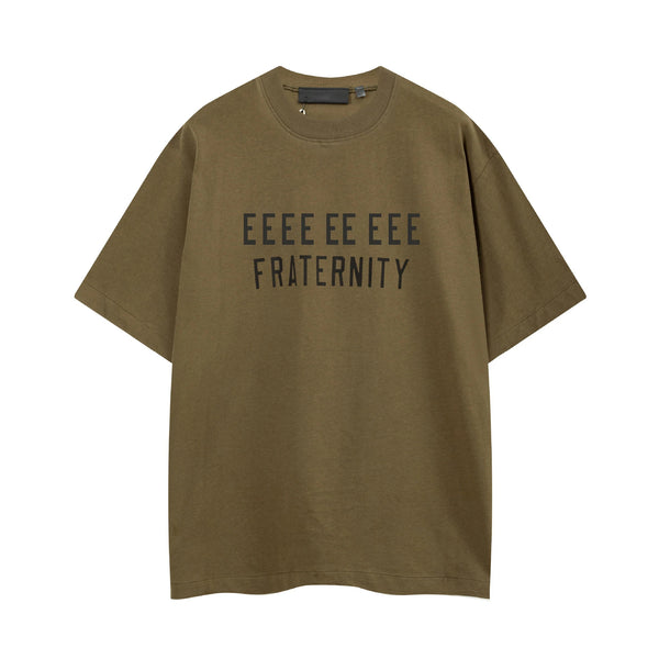 Trendy men's streetwear t-shirt with graphic print, breathable cotton, relaxed fit, classic O-neck, and short sleeves.