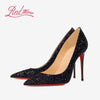 Elegant pointed-toe party heels with genuine leather and thin stiletto