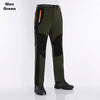 Thermal fleece-lined pants with waterproof exterior for outdoor activities
