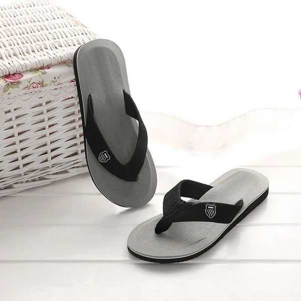 Men's non-slip sandals with contoured footbed support