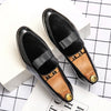 Fashionable men's dress shoes featuring a sophisticated Italian design.