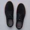 Stylish men's dress shoes with a sleek matte finish.