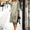Regular-fit shirt dress featuring bold 3D printed geometric pattern detail