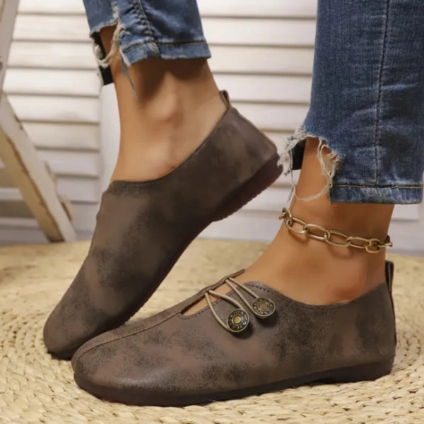 Women's waterproof slip-on shoes with cushioned insole for all-day comfort