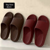 Quick-dry EVA foam slides in extended sizes up to 51 shown in neutral color on white background