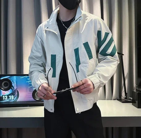 Stylish Men's Slim Fit Safari Jacket in cotton-polyester blend, perfect for autumn and winter outdoor adventures.