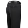 Classic Business Casual Men's Dress Pants in black and grey, straight-leg design, perfect for office and formal events.