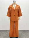 Chic Command Set styled with accessories for a complete day-to-night outfit.