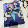 Autumn Whisper silk scarf displayed in a gift box, perfect for luxury gifting.