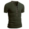 Slim Fit V-Neck Men's Casual Summer T-Shirt in breathable polyester, perfect for warm days and stylish casual occasions.