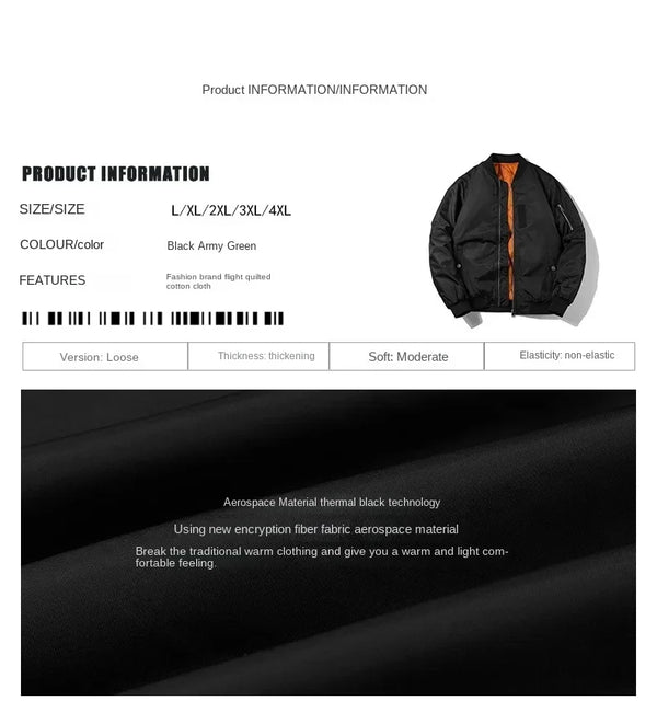 Men's Slim Fit Bomber Jacket in lightweight tactical design, perfect for spring travel and casual outings with ribbed sleeves